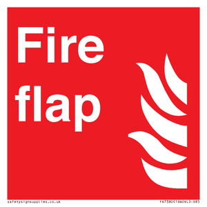 Fire flap